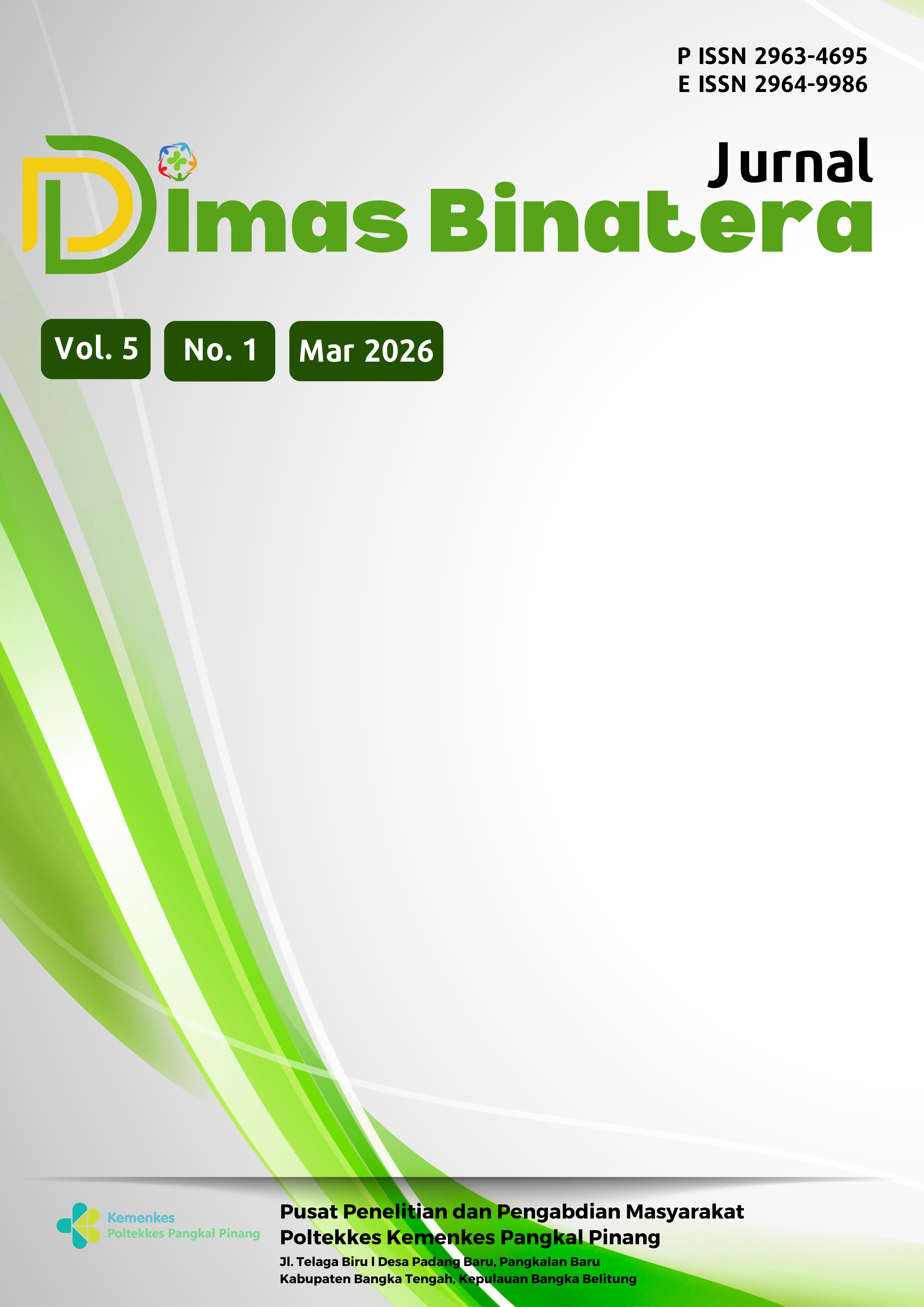 					View Vol. 5 No. 1 (2026): Jurnal Dimas Binatera
				